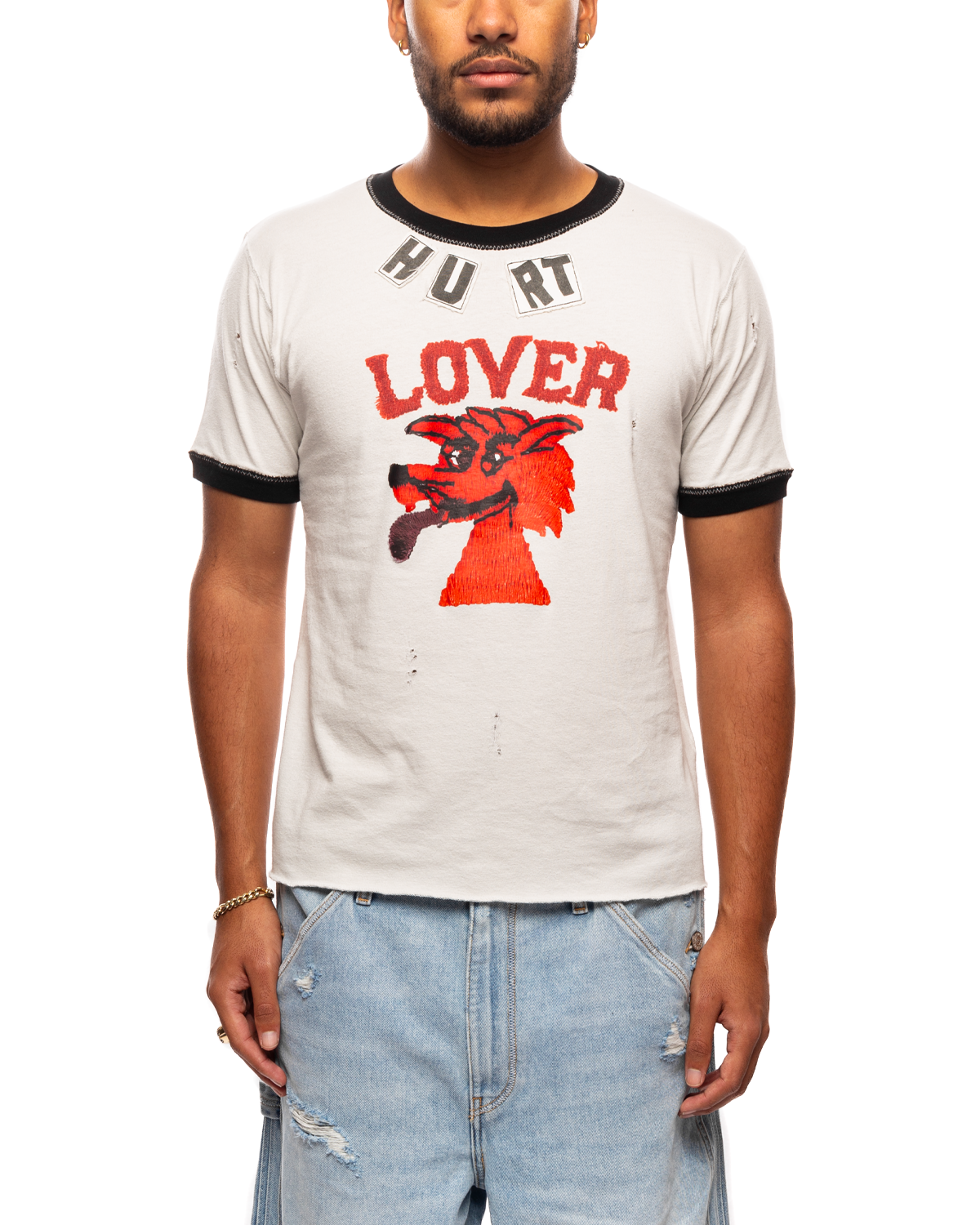 Unisex Hurt Lover Tshirt Knit Ivory