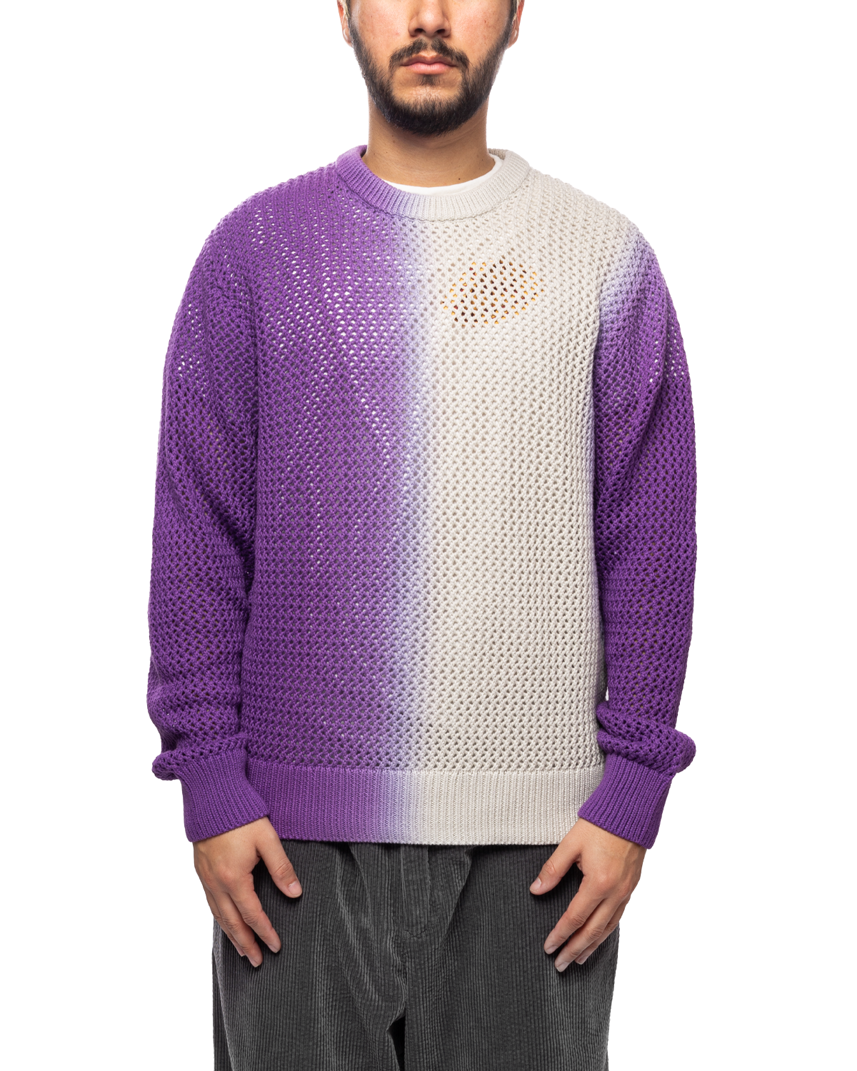 Dyed Loose Gauge Sweater Purple