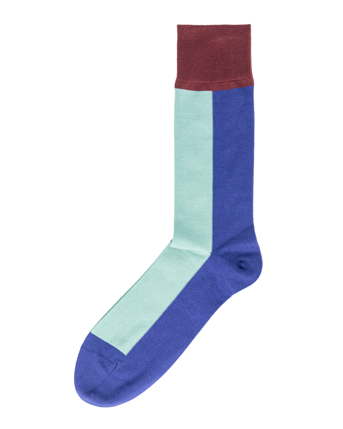 Vertical Crew Socks L. Blue/D. Blue/Red