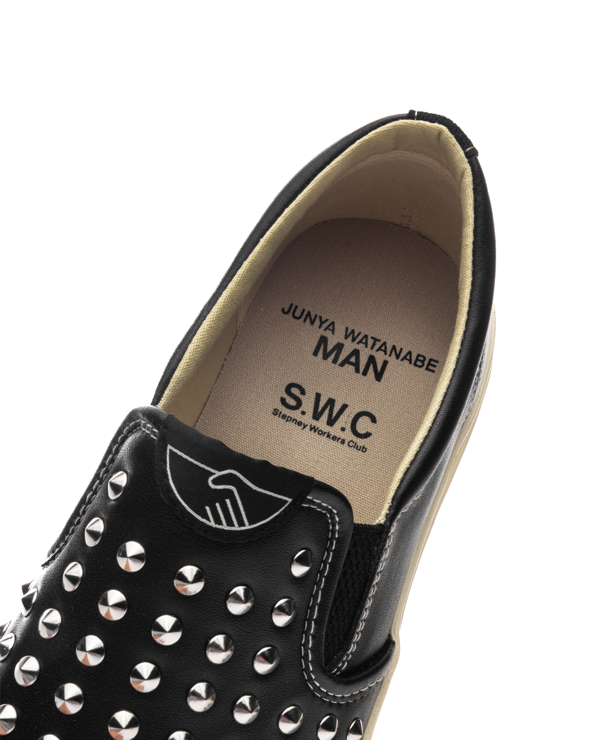 SWC x JWM Studded Slip On Black