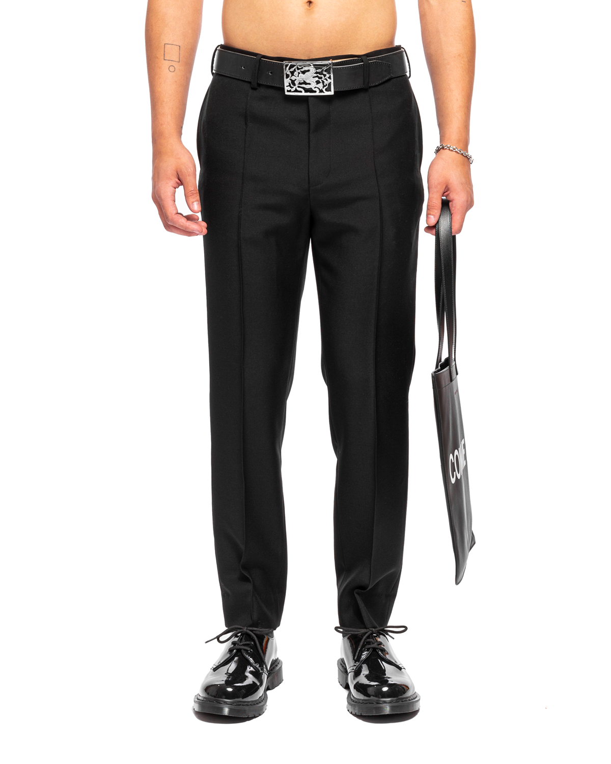 UC2B4504 Zipper Pants Black
