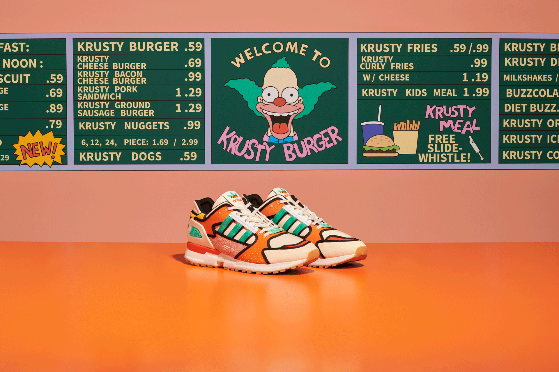 Adidas ZX 10000 Krusty Burger