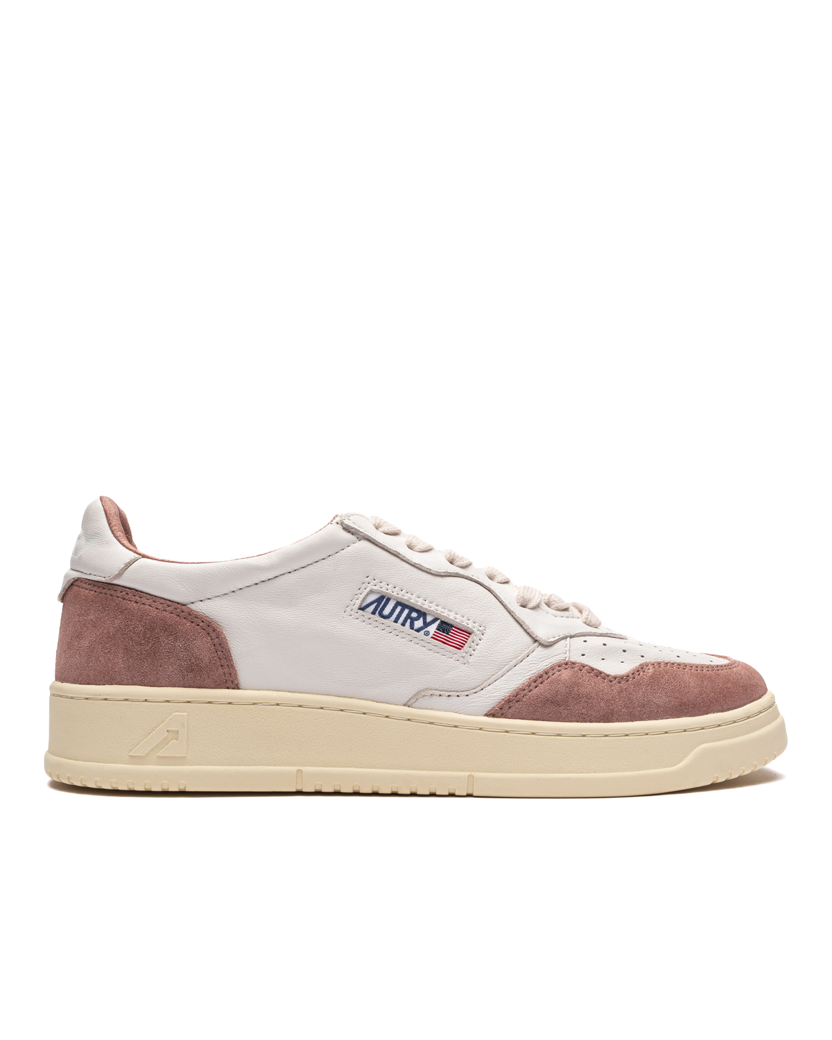 Medalist Goat Suede White/Nude