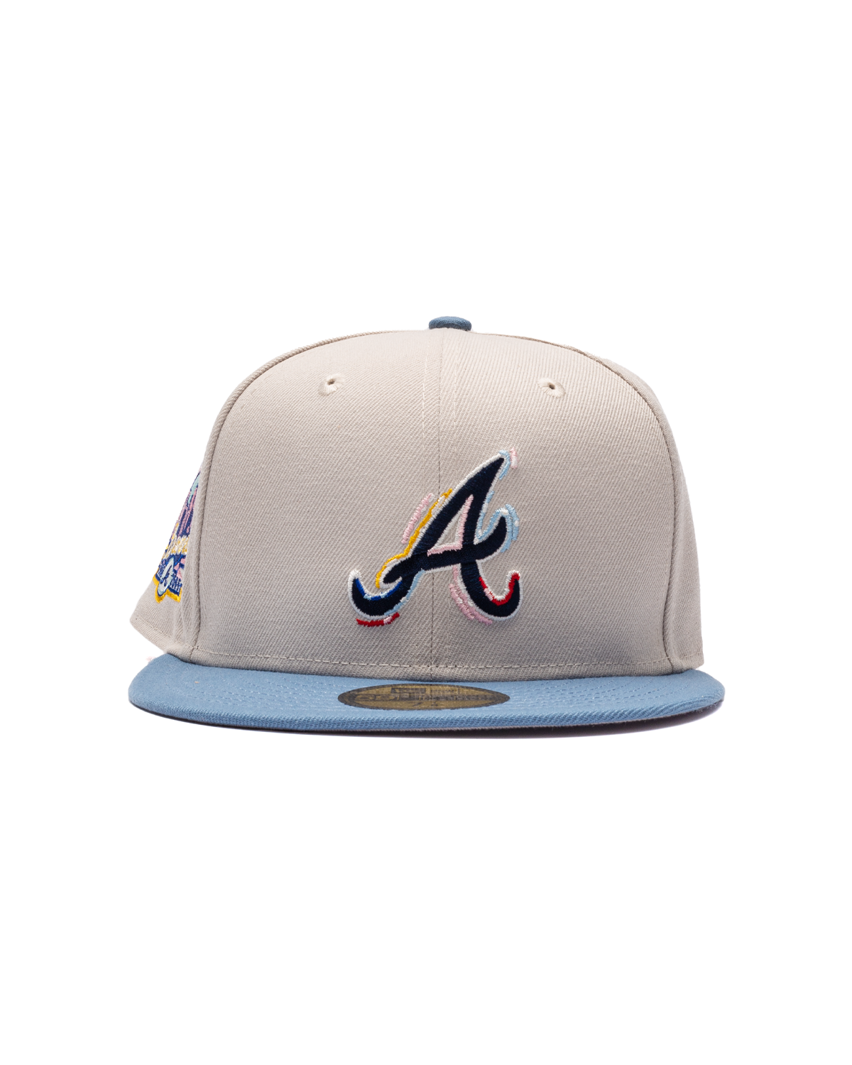 Atlanta Braves Color Brush Fitted Hat