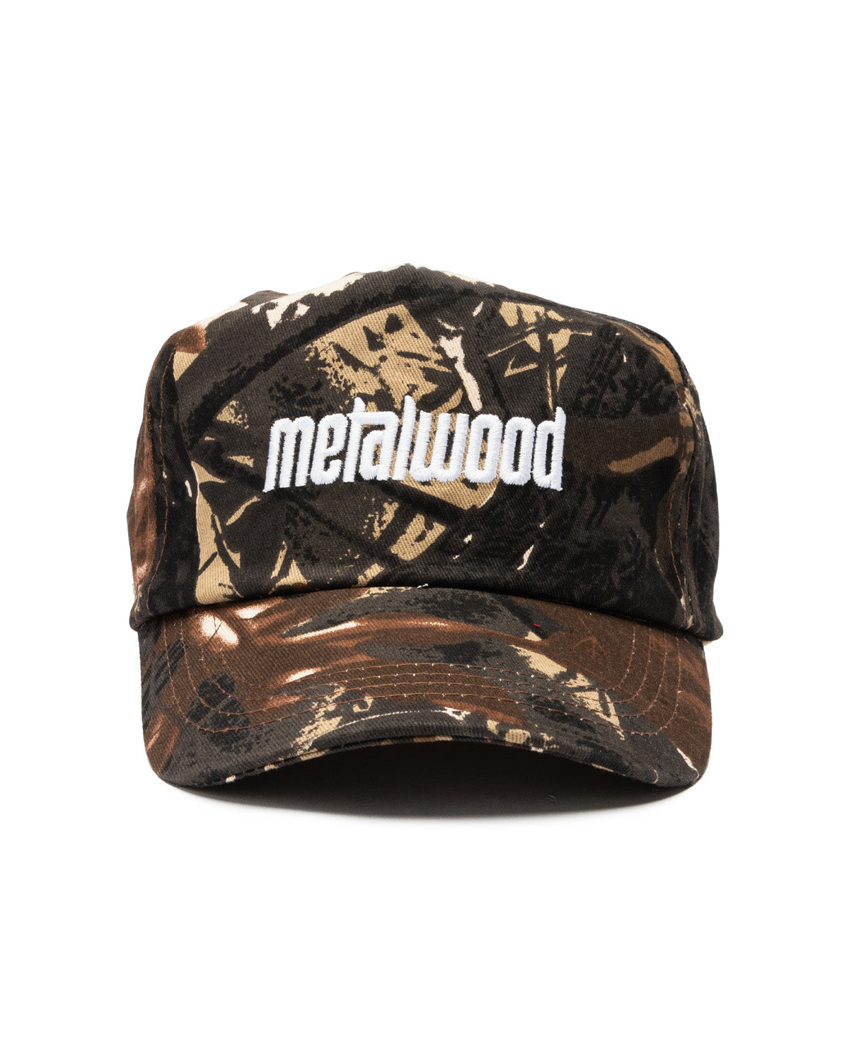 Metal Logo 5-Panel Hat Real Leaf Camo