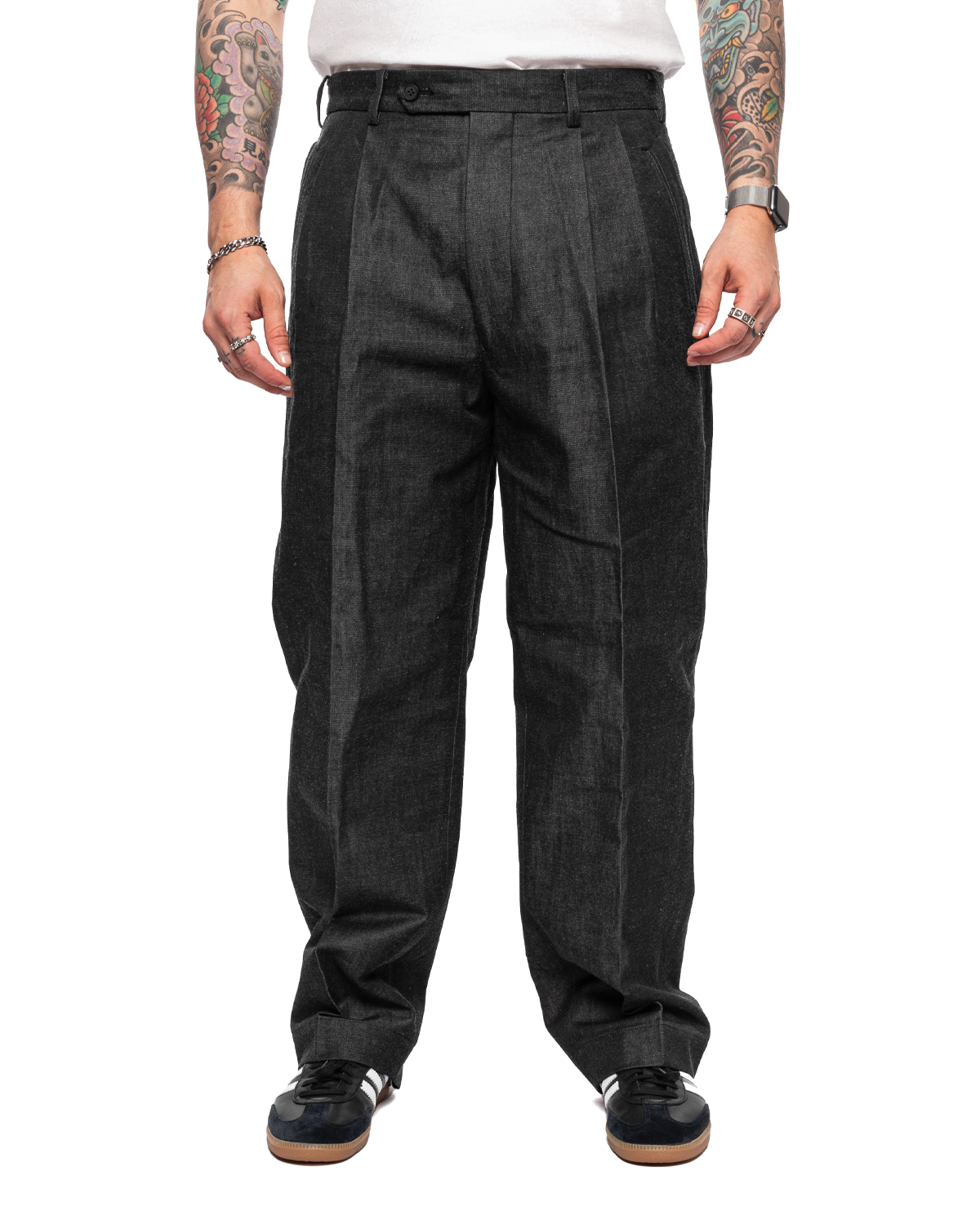 Men's Pants Black/White HL-P006-051