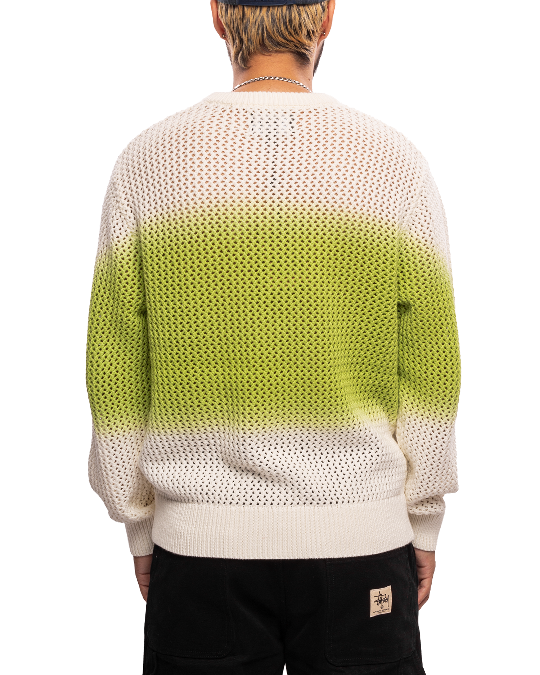 Pigment Dyed Loose Gauge Sweater Bright Green