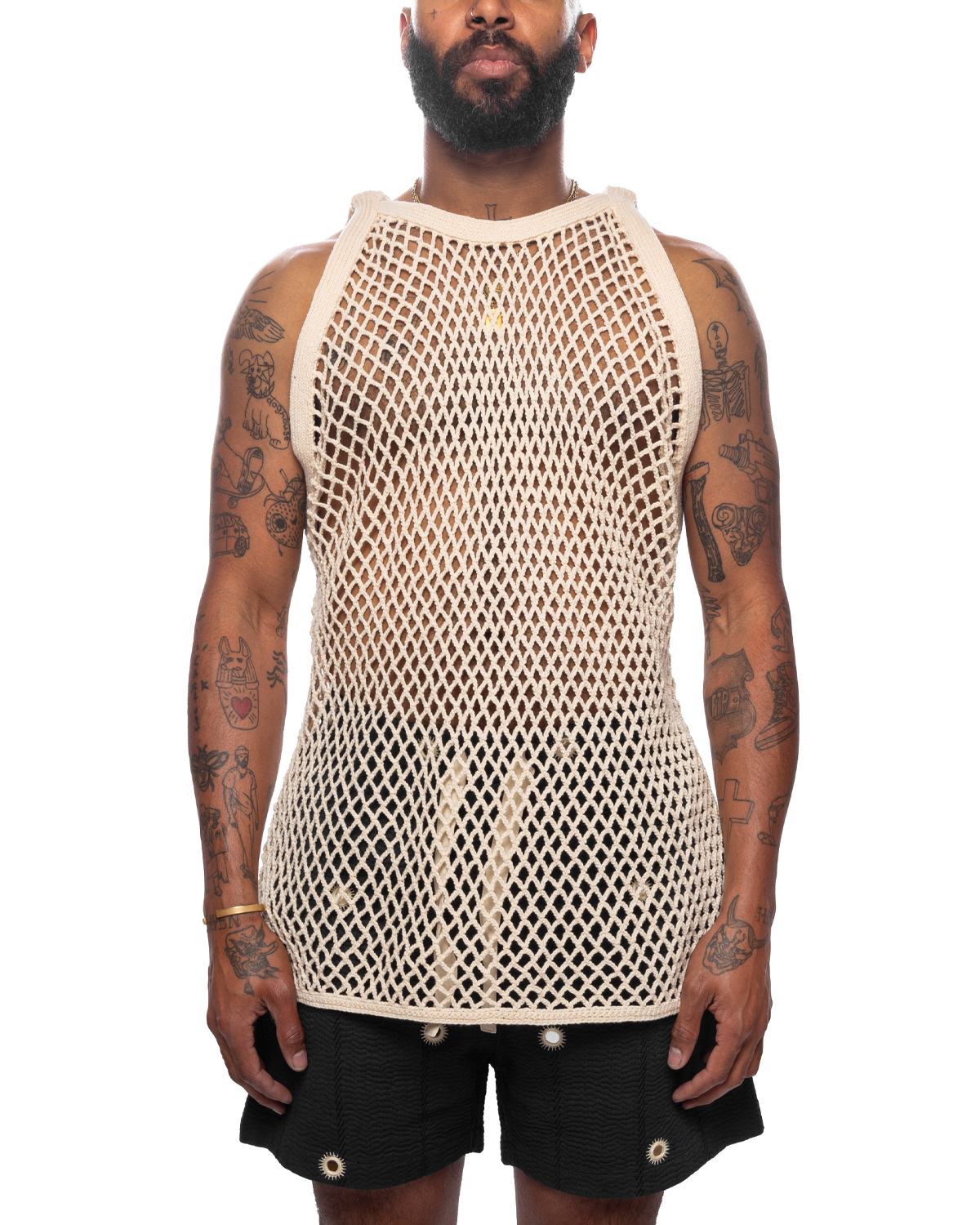 Mesh Bag Detail Tank Top