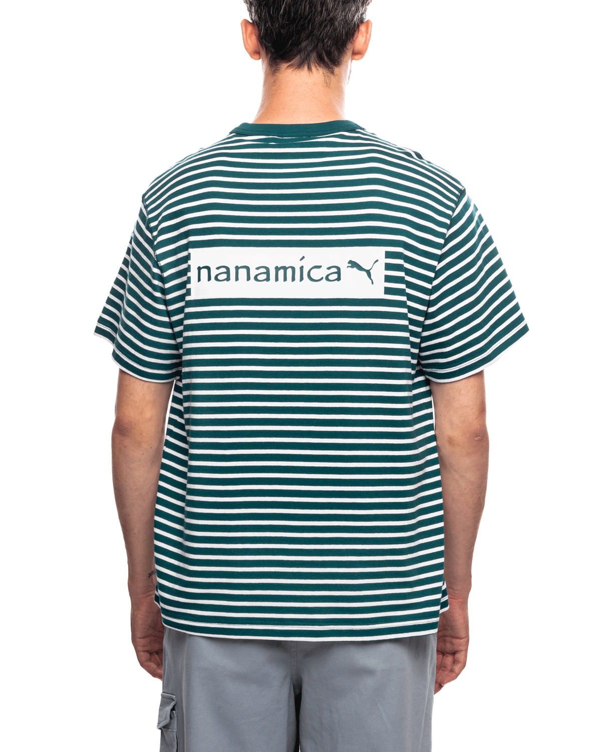 Nanamica x Puma Striped Tee Varsity Green