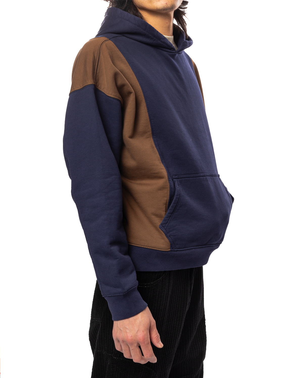 Mendoza Cropped Hooded Sweatshirt Navy