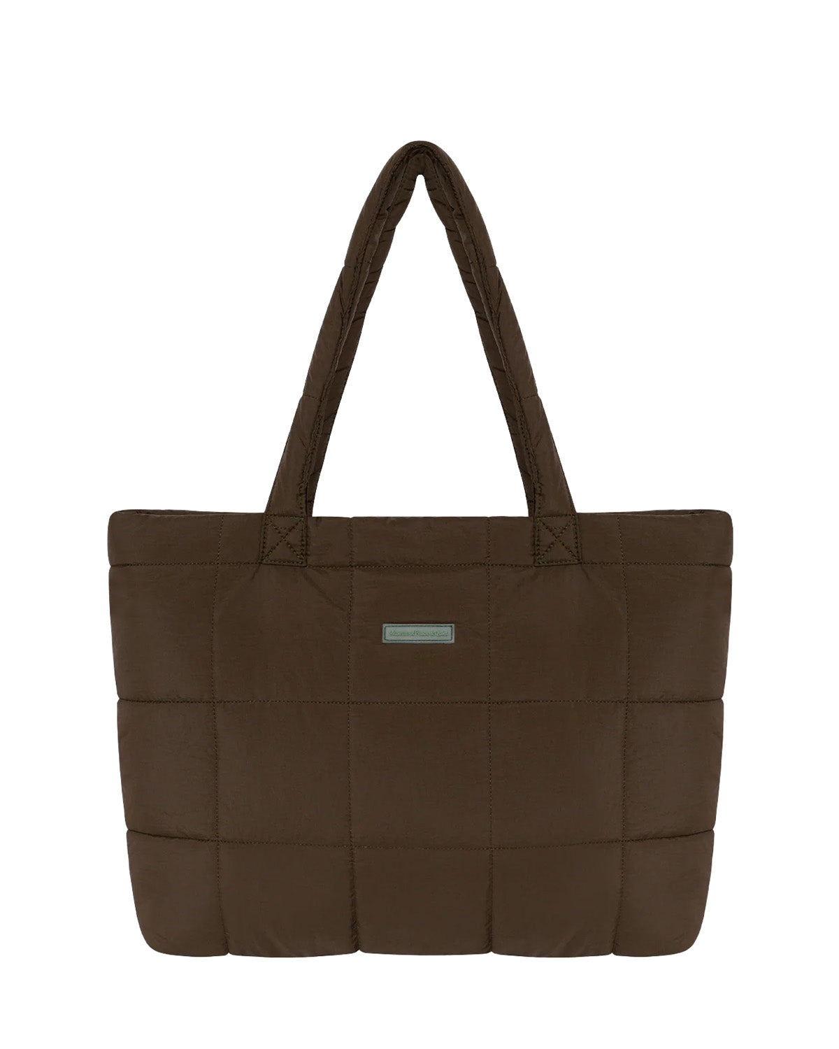 MOPQ Nylon Tote Bag Brown