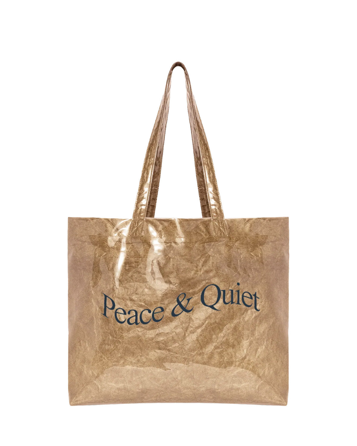 Wordmark PVC Kraft Tote Bag Natural