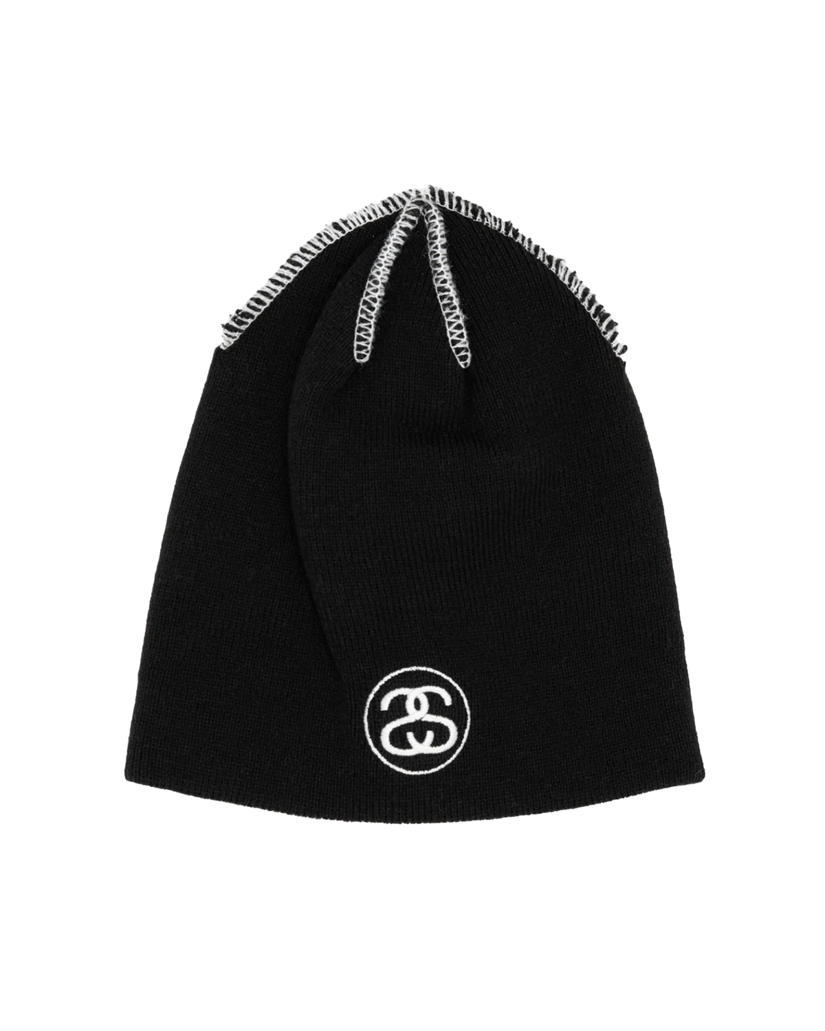 Skullcap Exposed Stitch Black