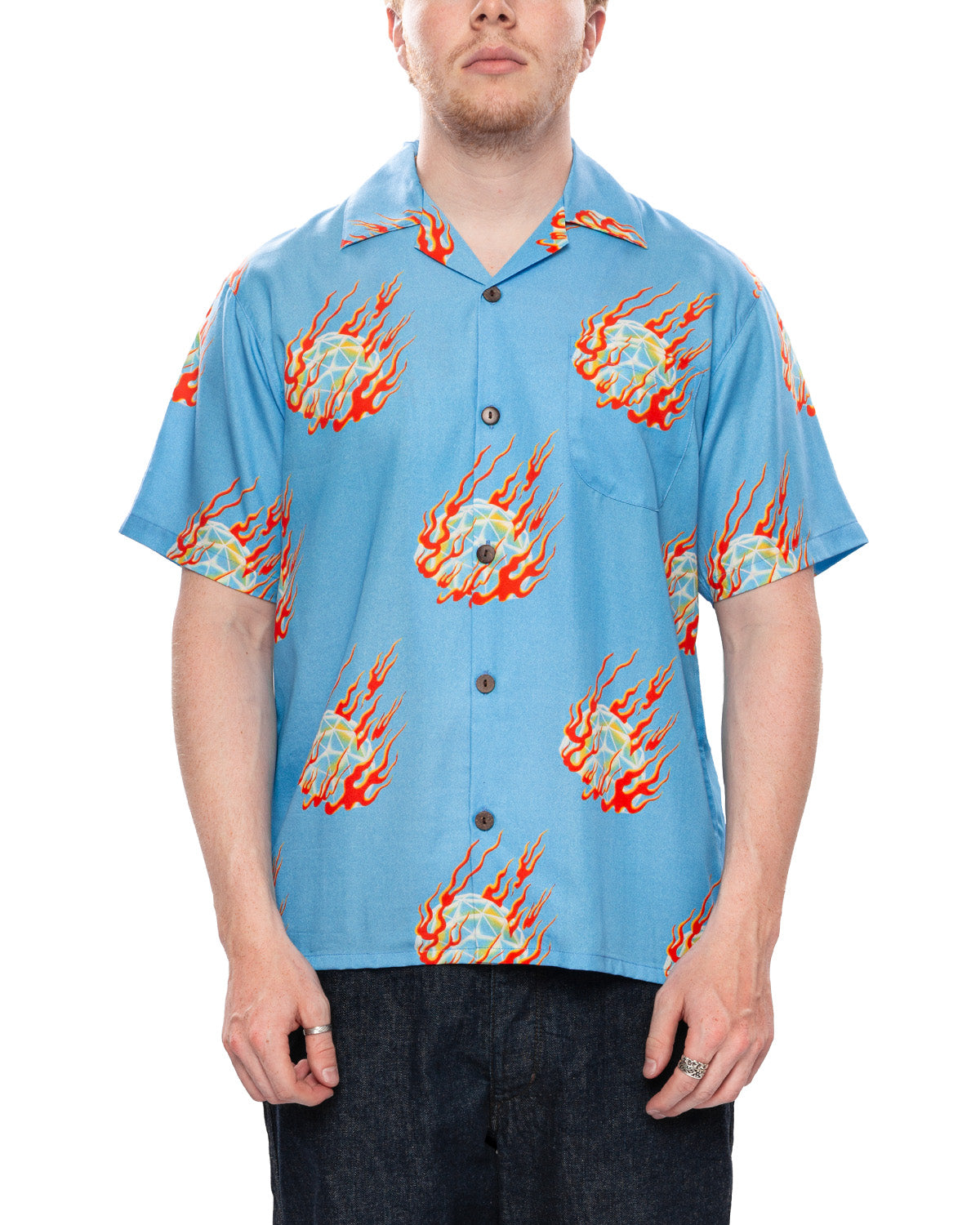 Dome On Fire Shirt 'Blue'