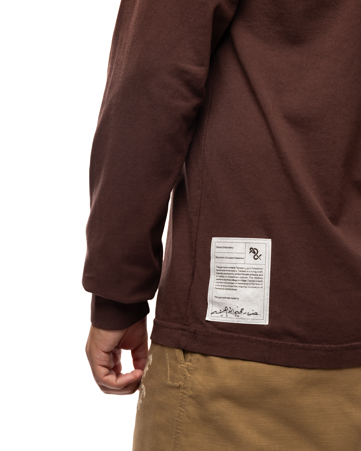 Western Hydrodynamic Research x Mawj Logo Long Sleeve Shirt Brown