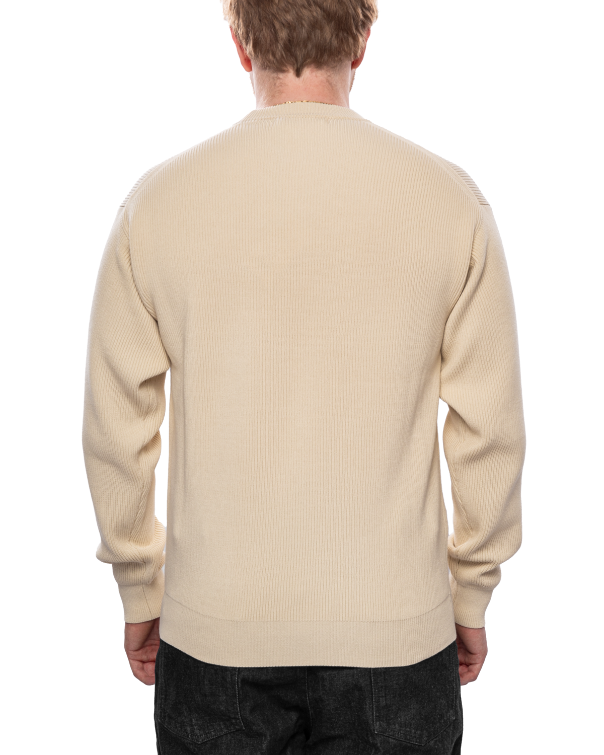 Super Hard Twist Rib Knit P/O Ivory