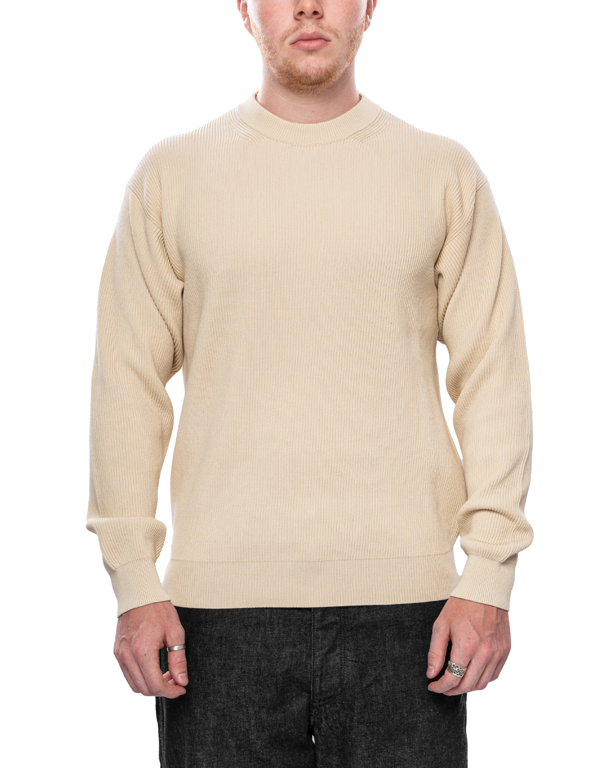 Super Hard Twist Rib Knit P/O Ivory