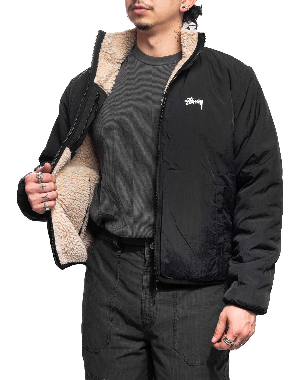 Sherpa Reversible Jacket Beige