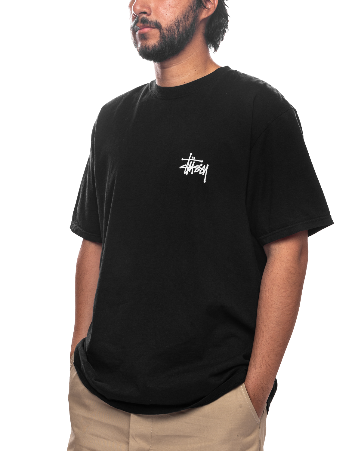 Basic Stussy Pigment Dyed Tee Black