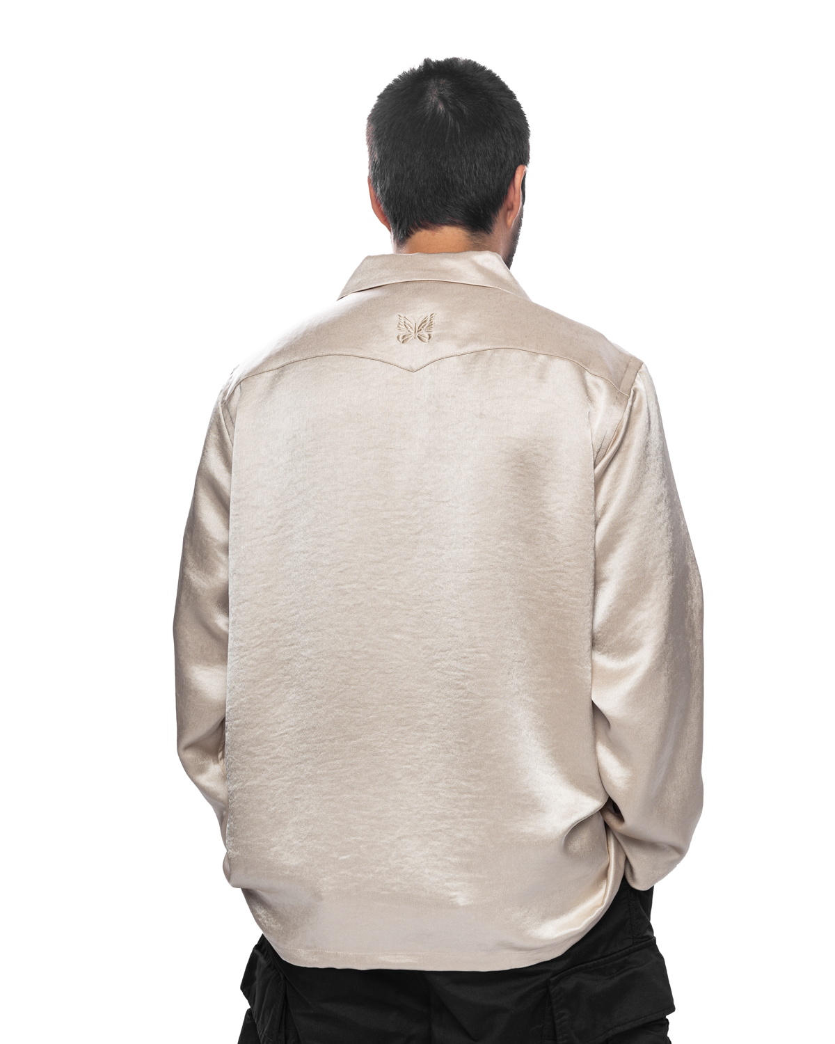 L/S Cowboy One-Up Shirt Beige