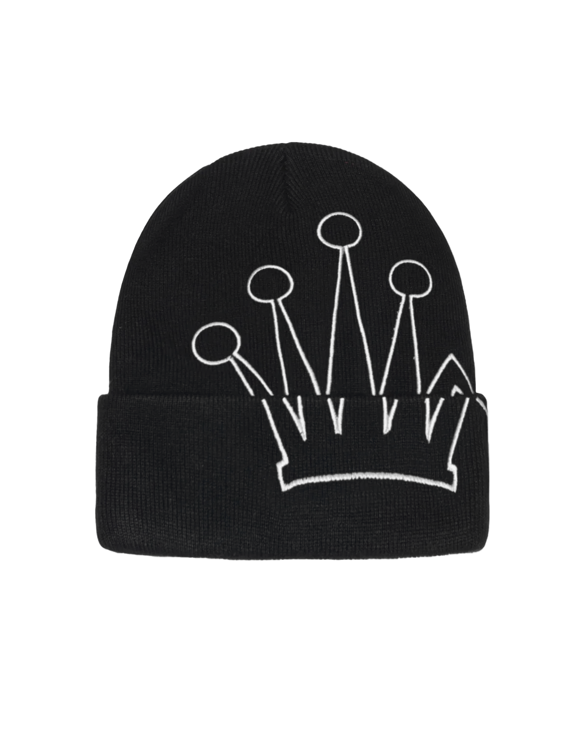 Cuff Beanie Crown Black