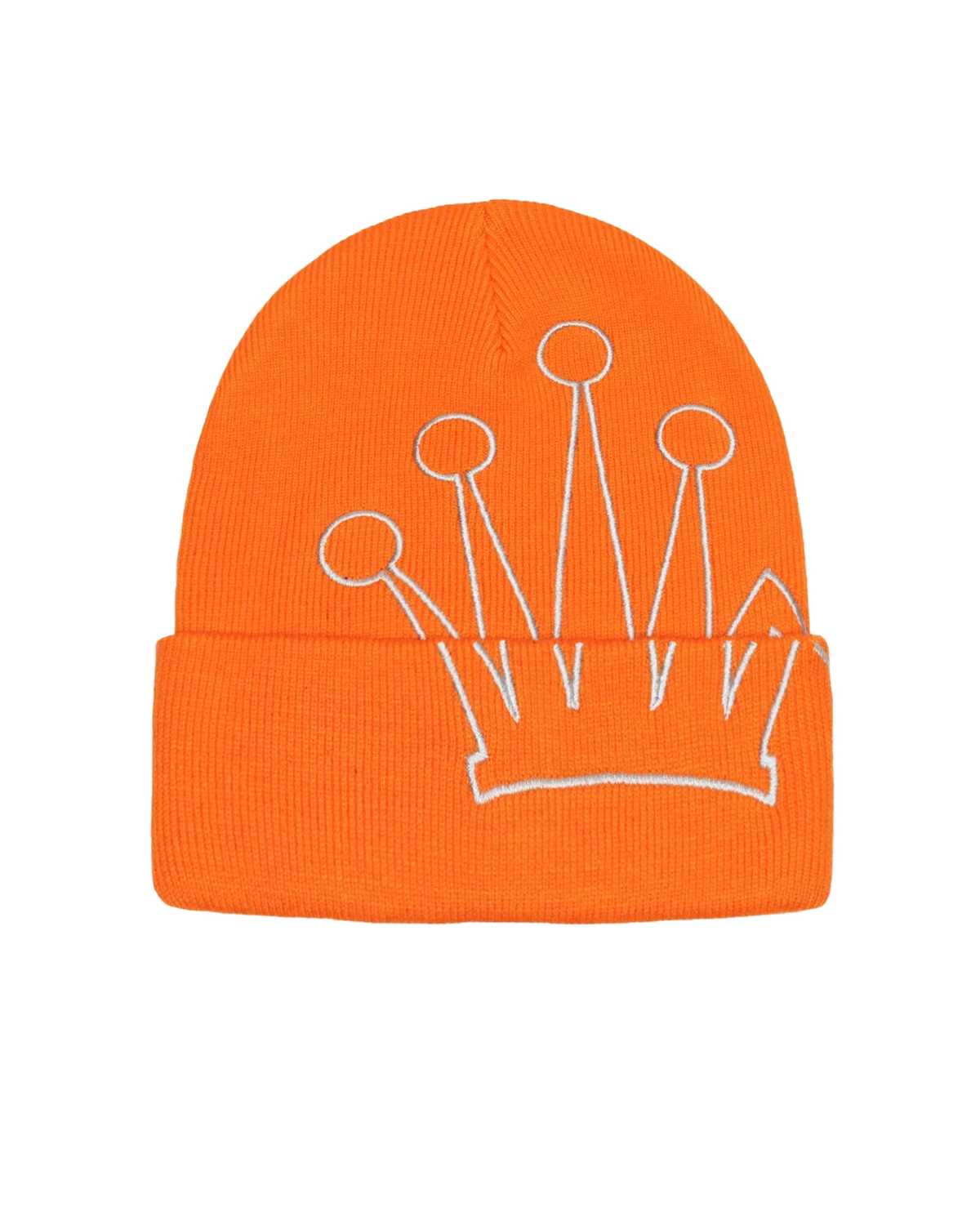 Cuff Beanie Crown Orange