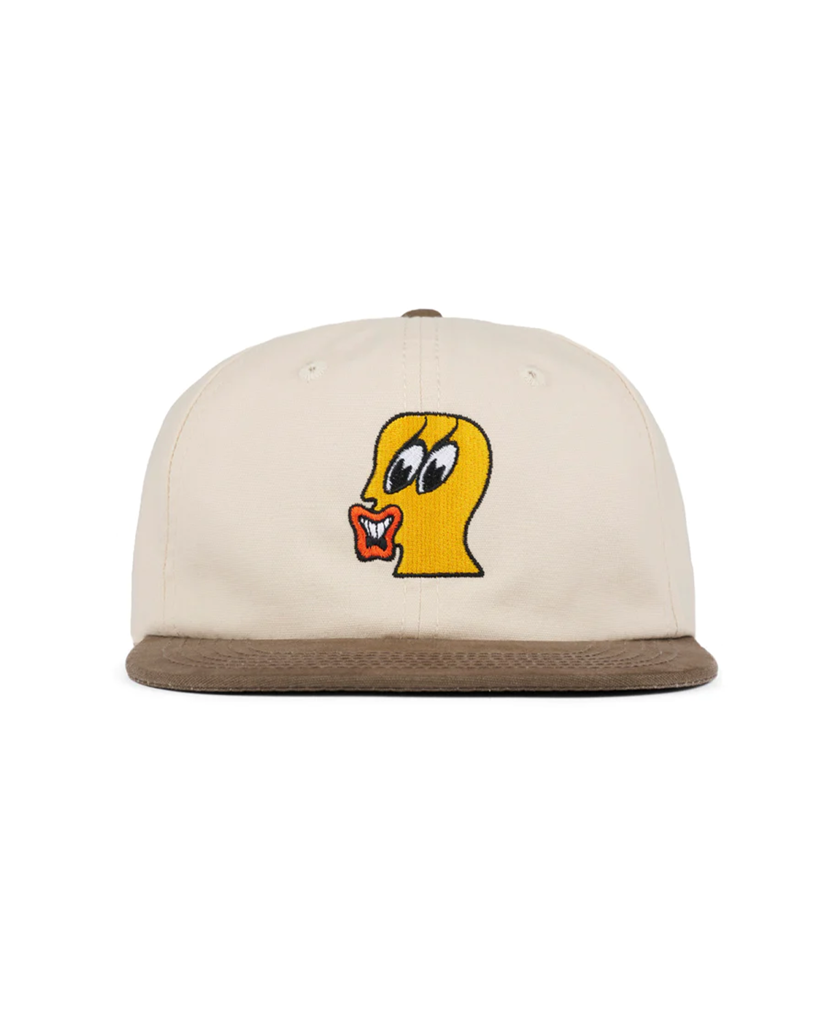 Duck Face 6 Panel Hat Natural