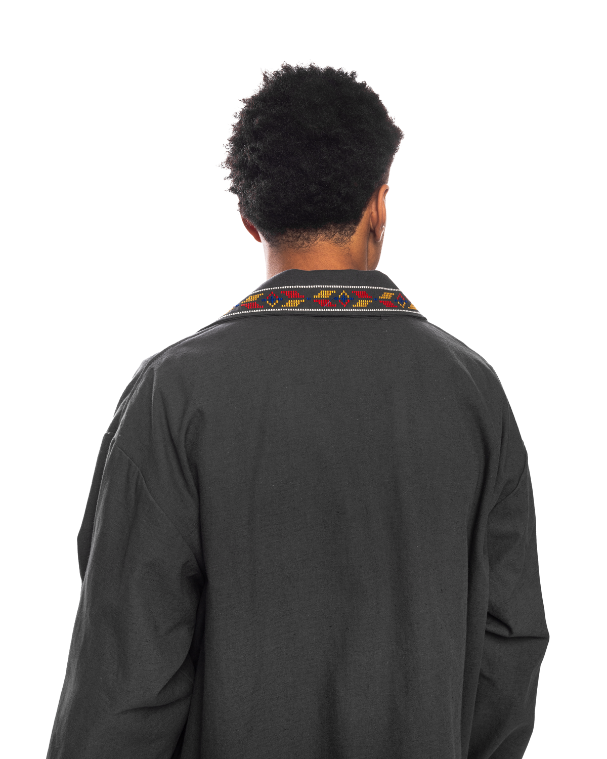 GT Embroidery Shirt Jacket Charcoal