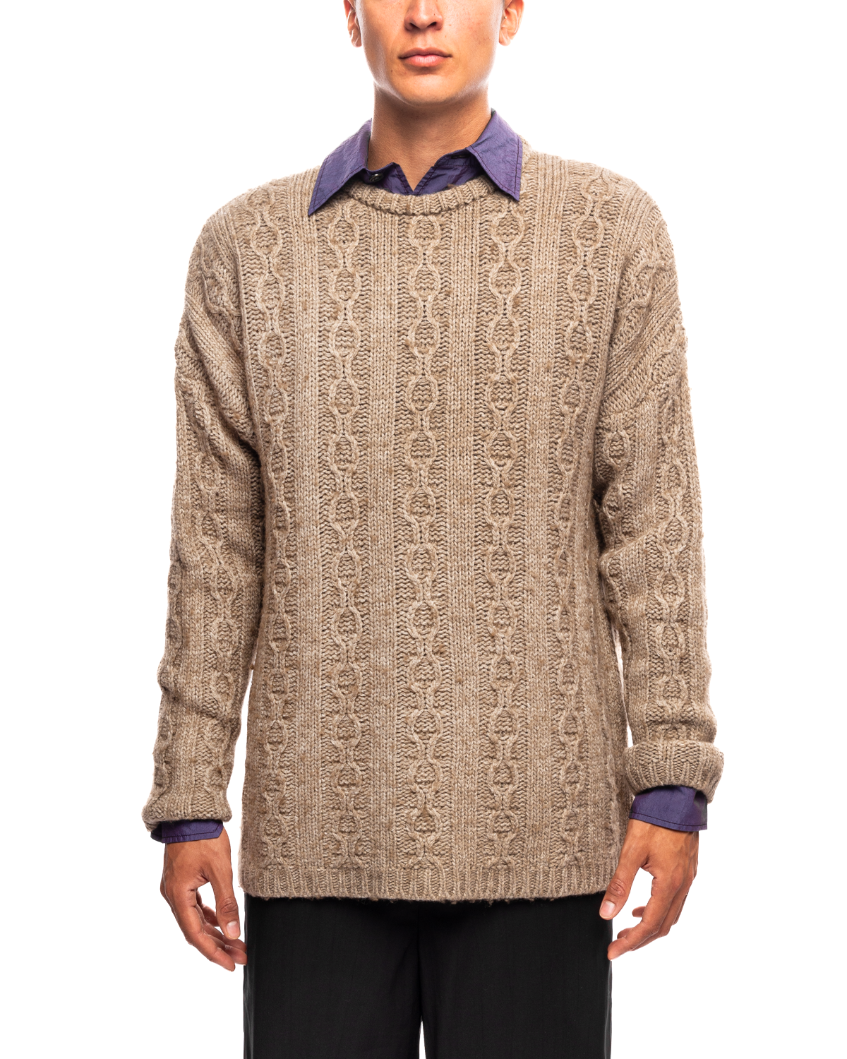 Popover Roundneck Peafowl Funky Chain Knit