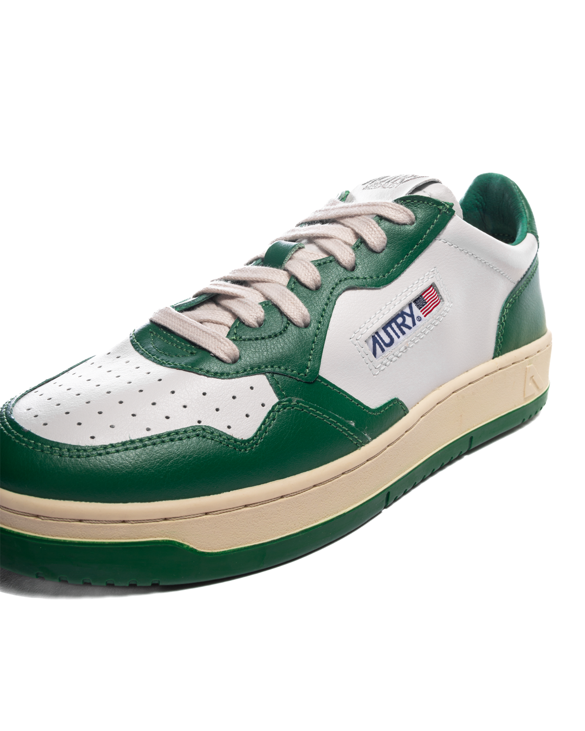 Medalist Low Leather/Leather White/Green
