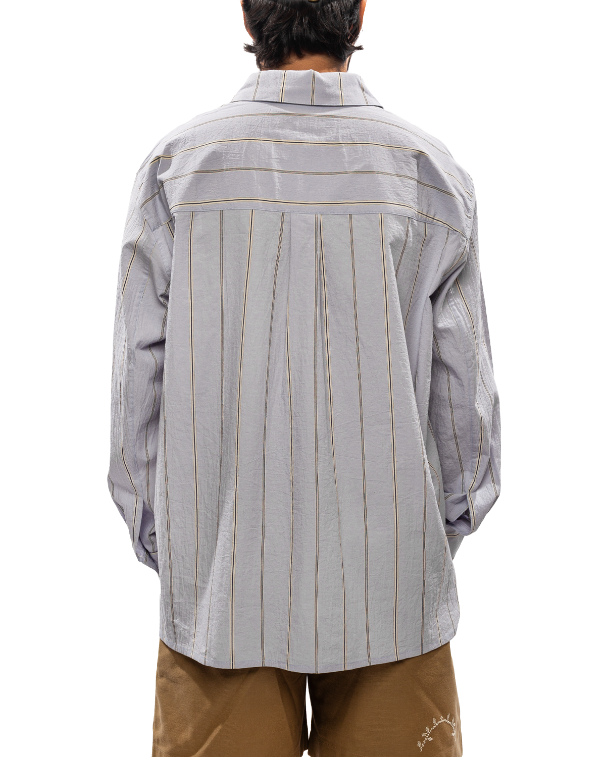 Jarra Striped Poplin Button-Down Shirt Light Blue