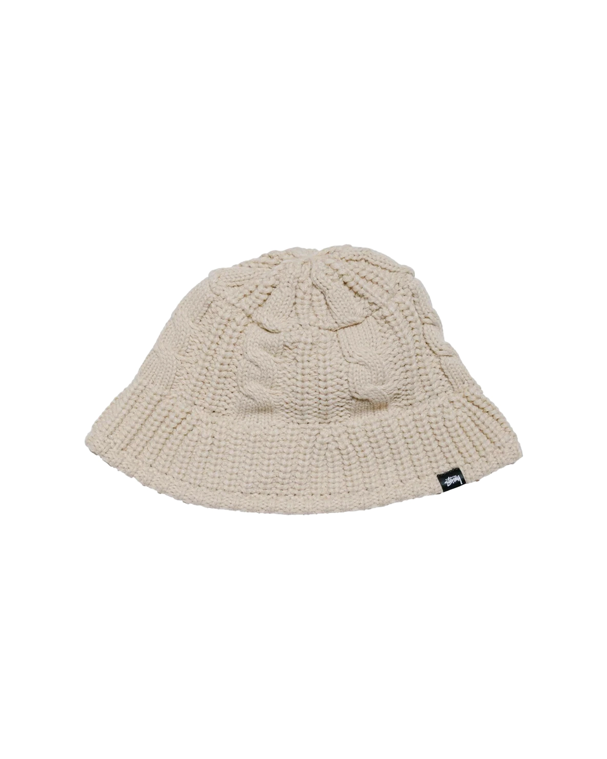 Cable Knit Bucket Hat Oat