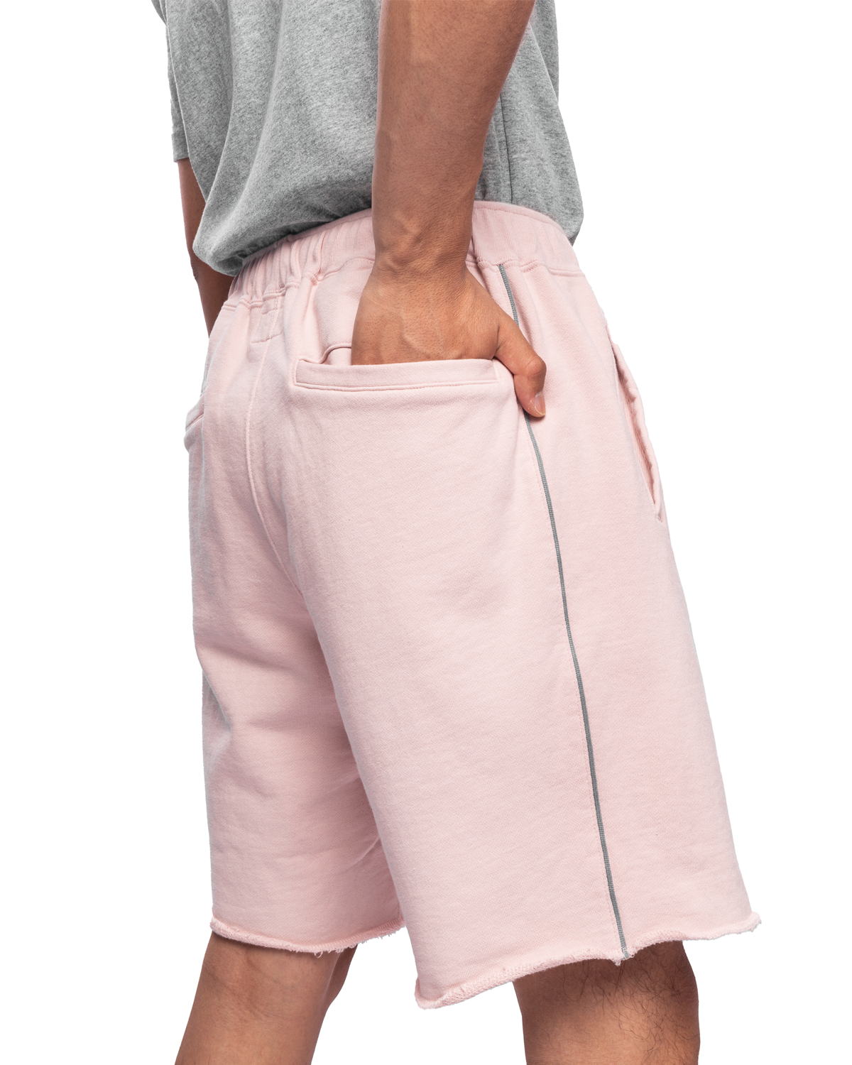 Piping Jog Shorts Pink
