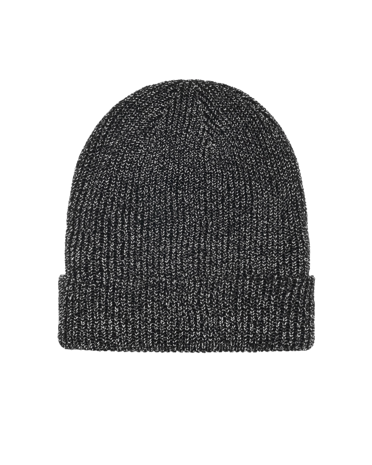 Cuff Beanie Reflective Black