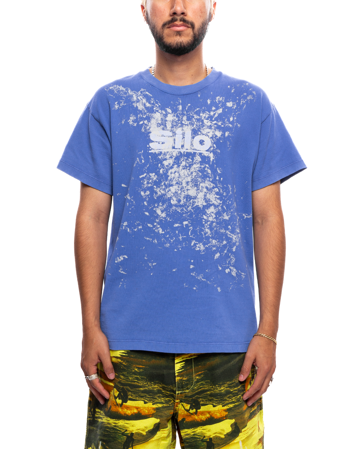 Stained T Shirt Blue