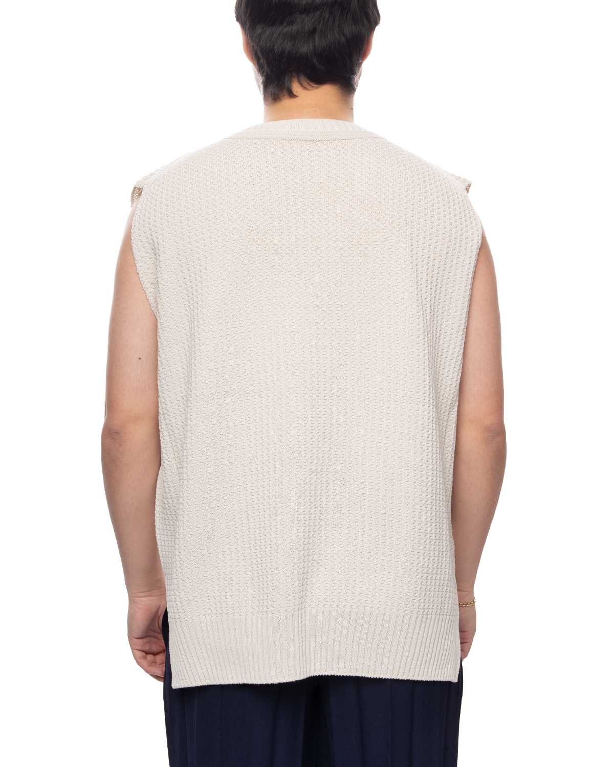 Common Knit Vest White (no.1)