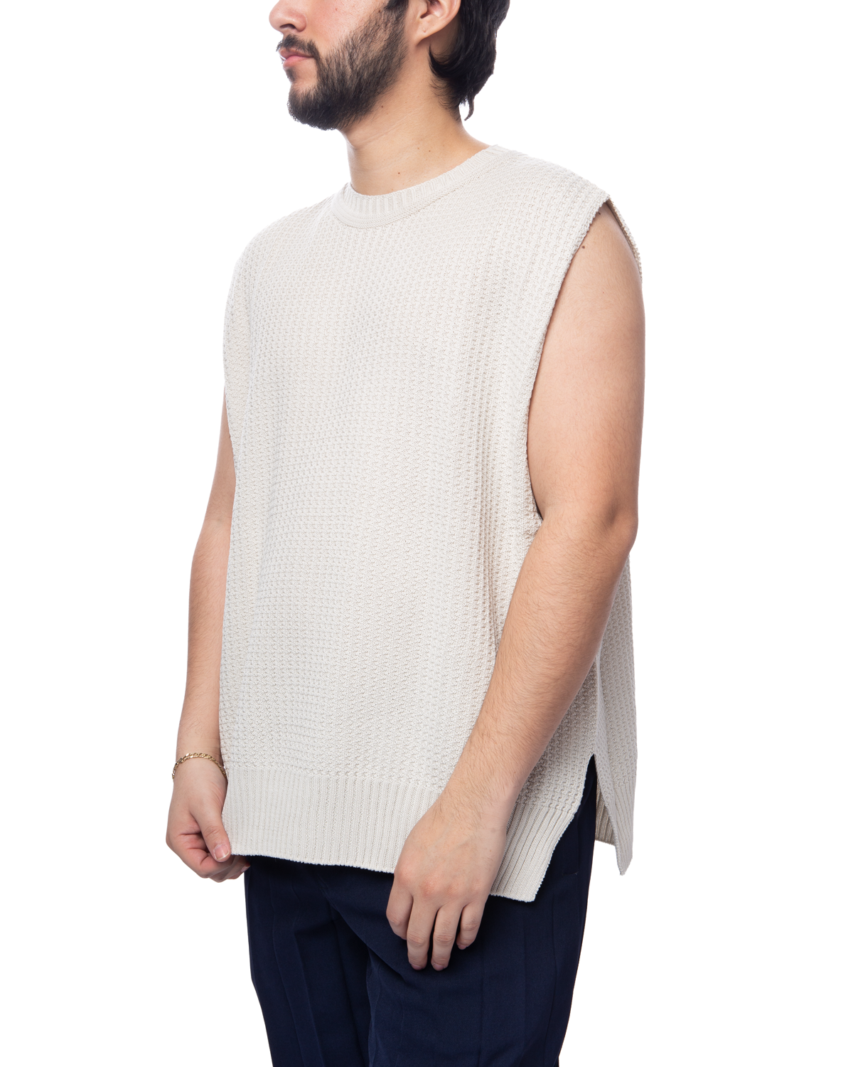 Common Knit Vest White (no.1)