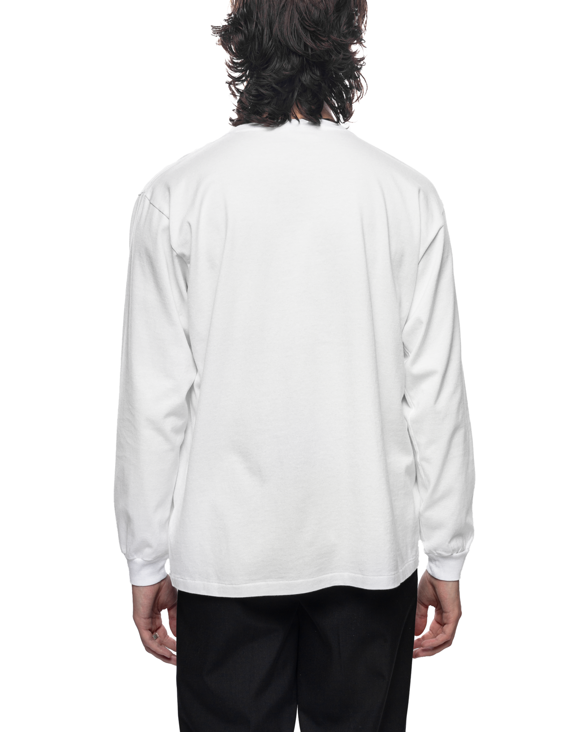 Luster Plaiting L/S Tee White