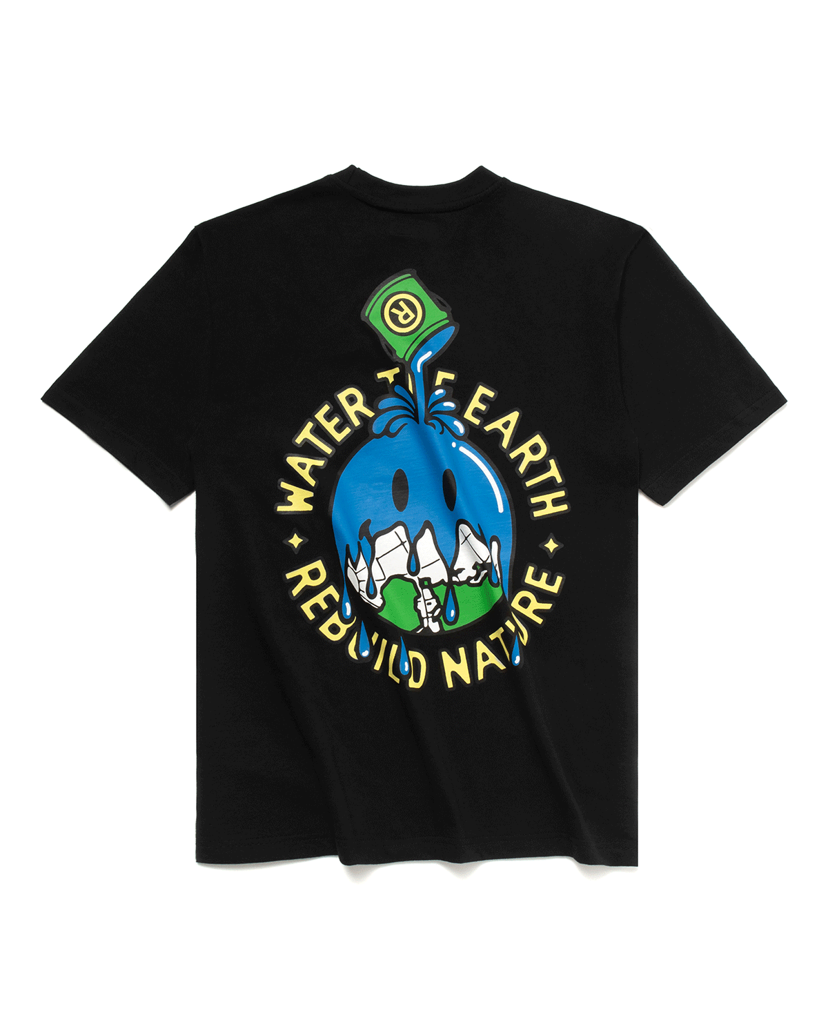 Smiley Water The Planet Tee Black