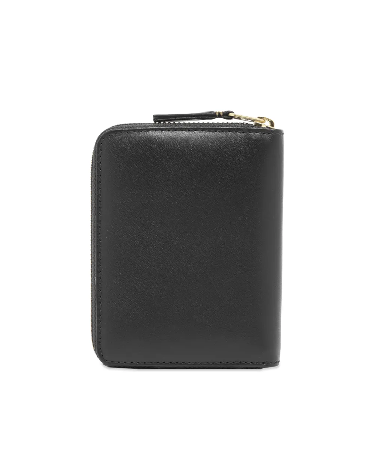 Classic Leather Zip Accordian Wallet Black