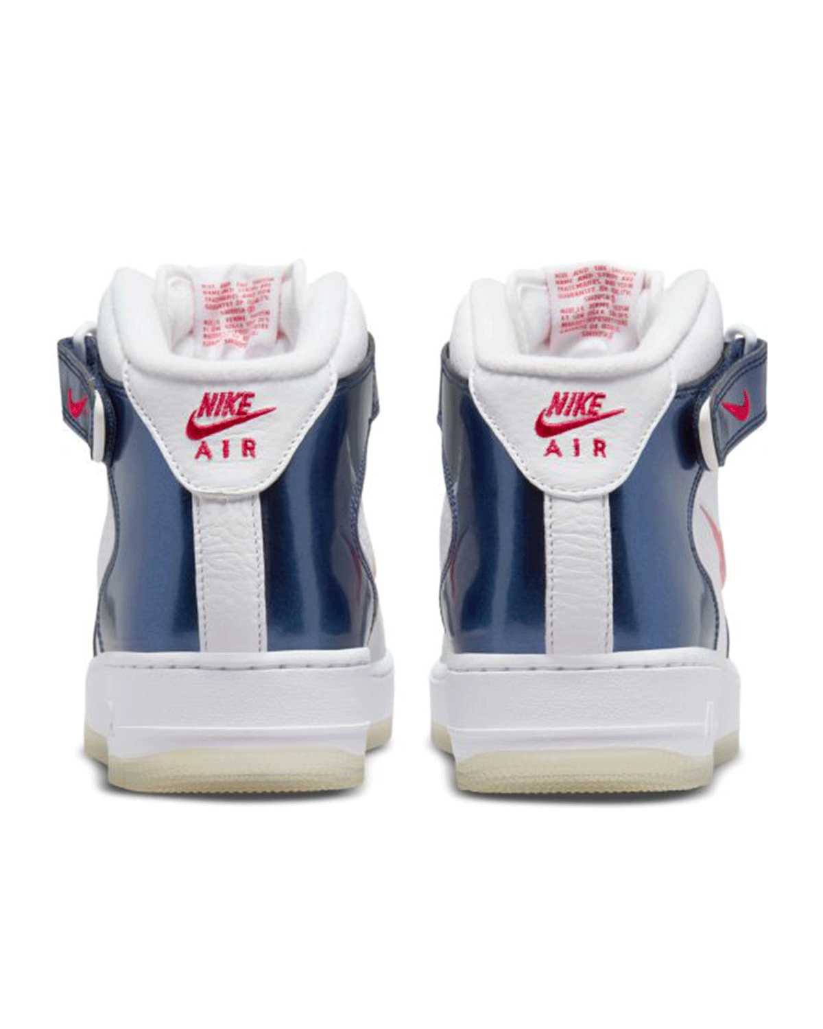 Air Force 1 Mid QS White/University Red/Midnight Navy