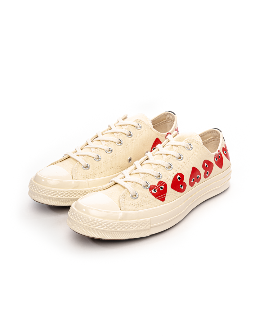 PLAY Multi Heart Chuck 70 Low White