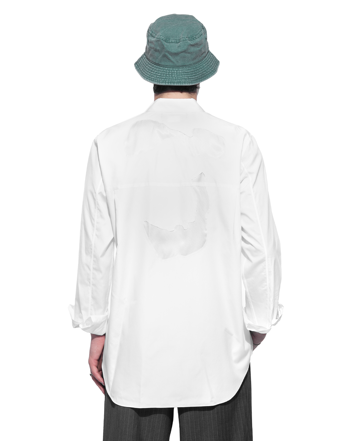 CDG Polyester Detailed Shirt White