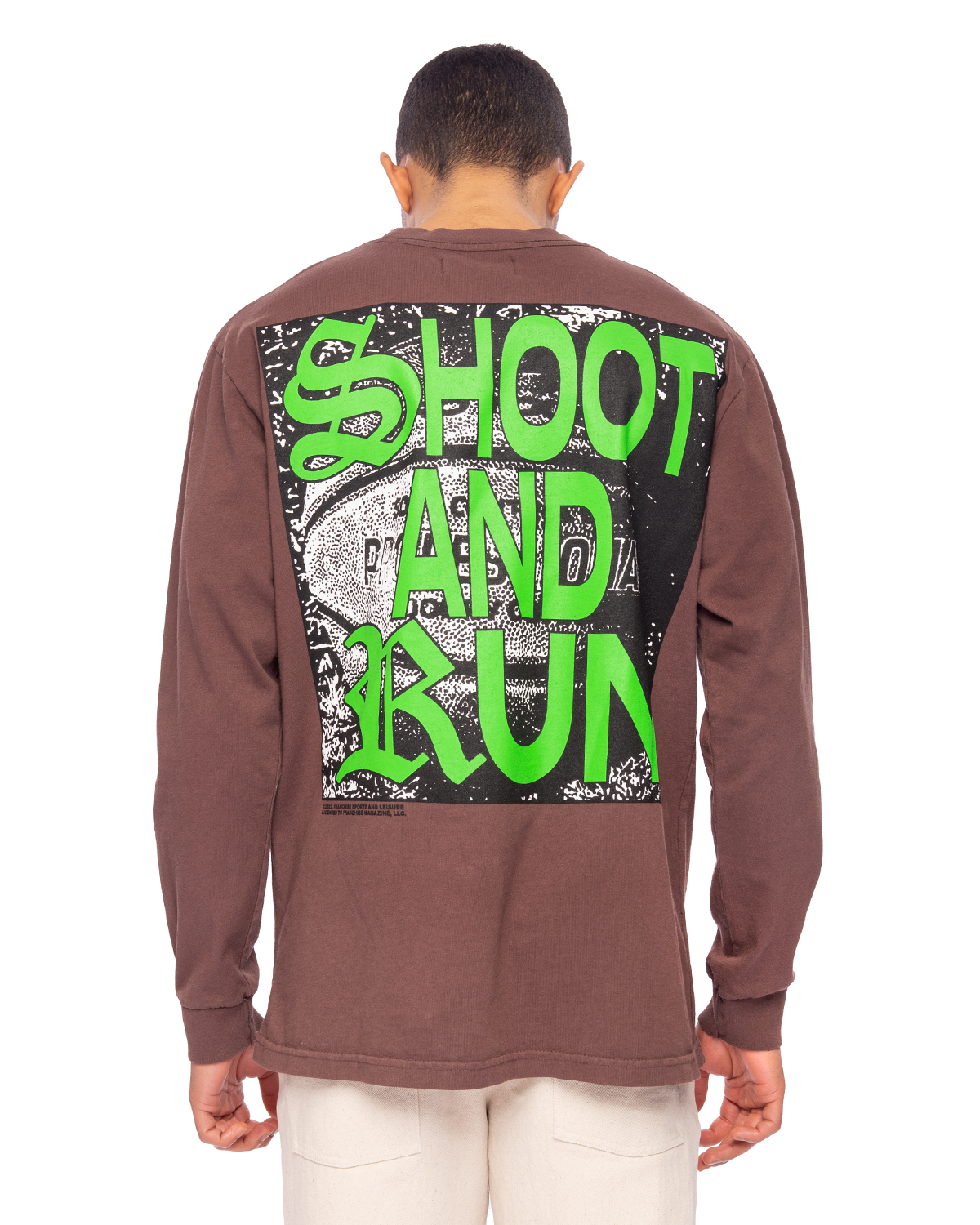 Shoot and Run LS Tee Brown