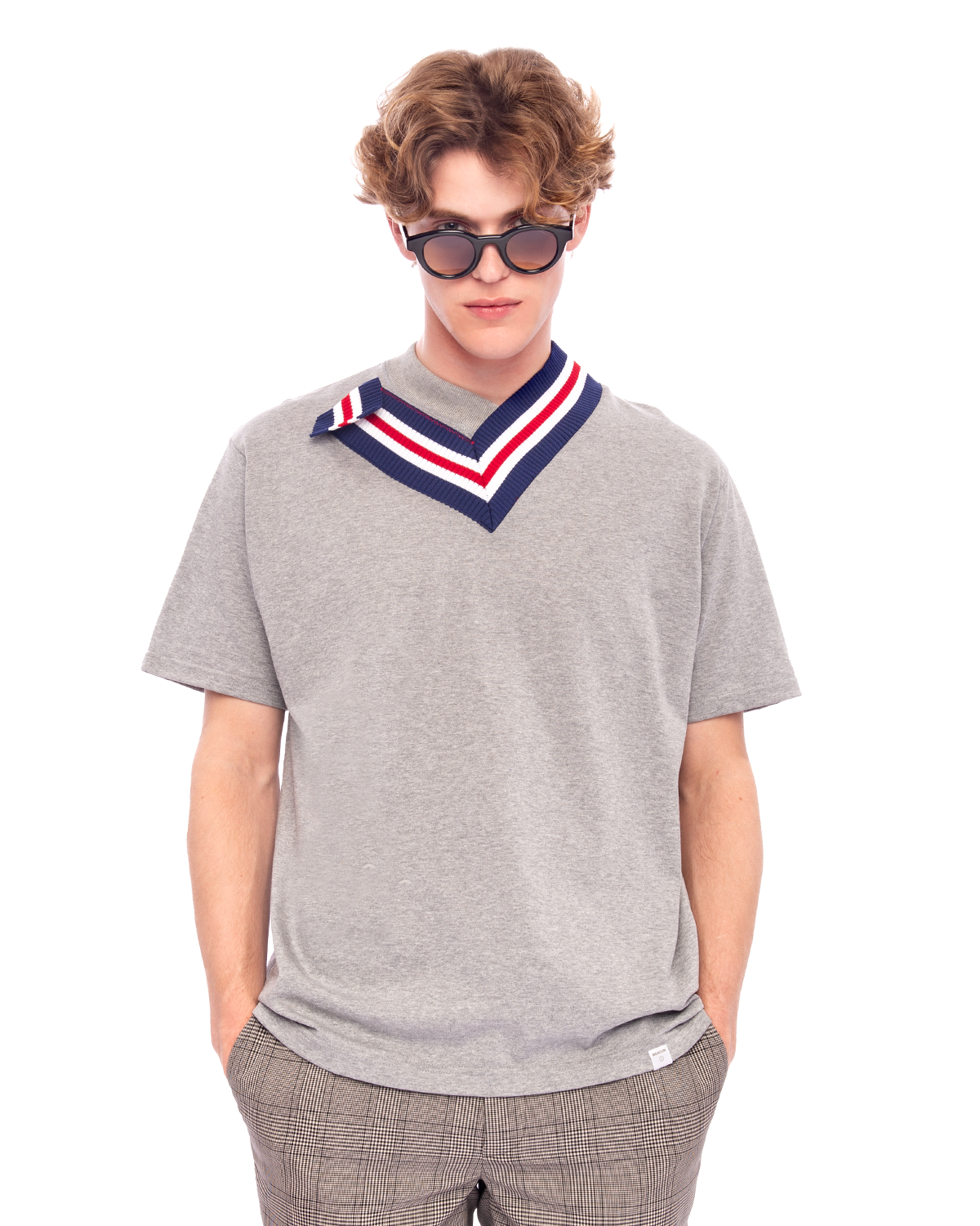 T01231 Sweater Neck T-Shirt