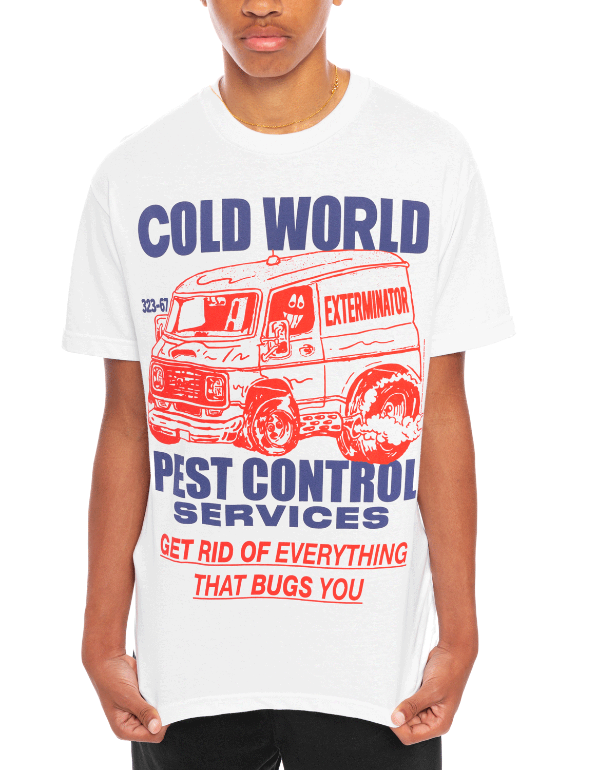 Pest Control Tee White