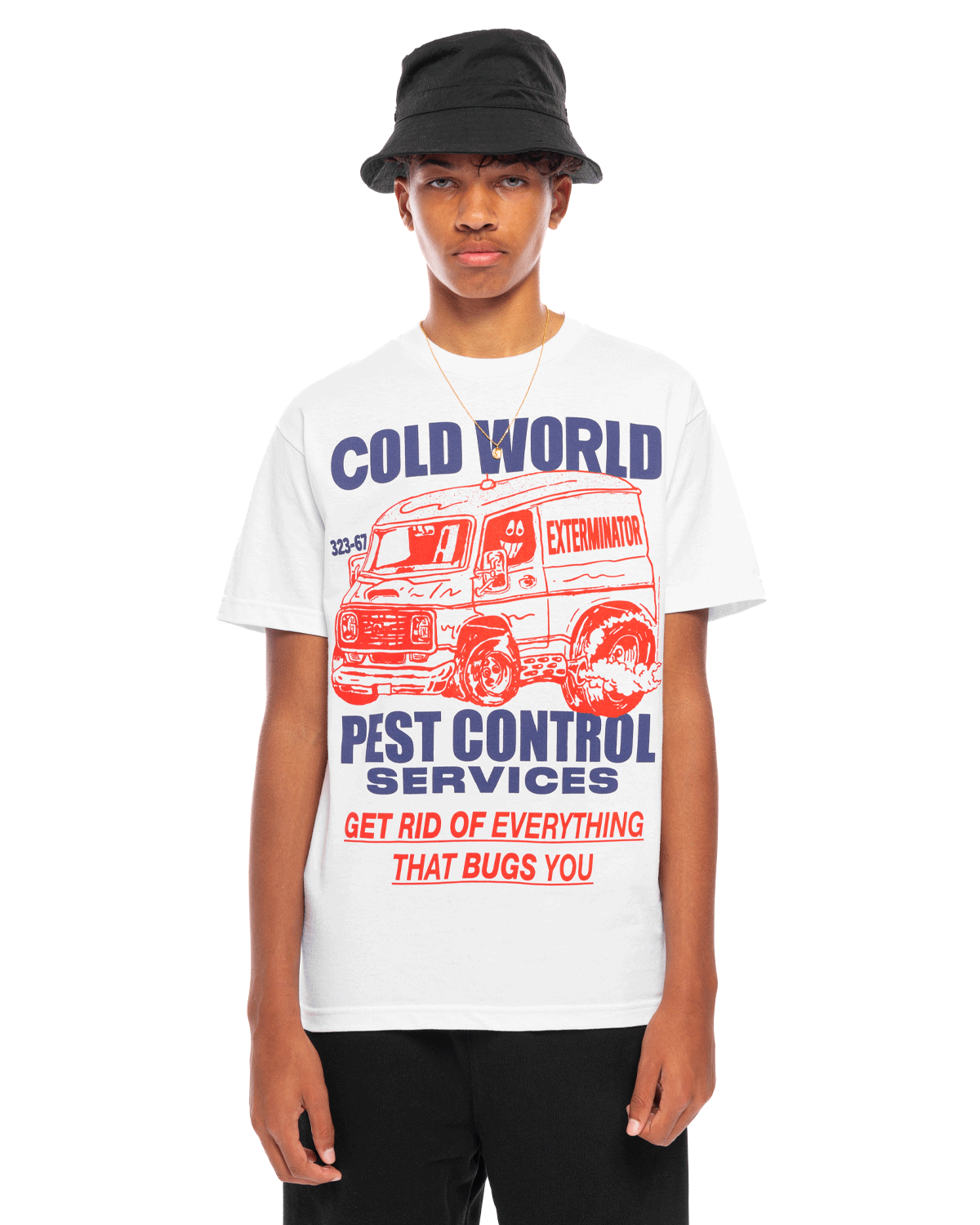 Pest Control Tee White