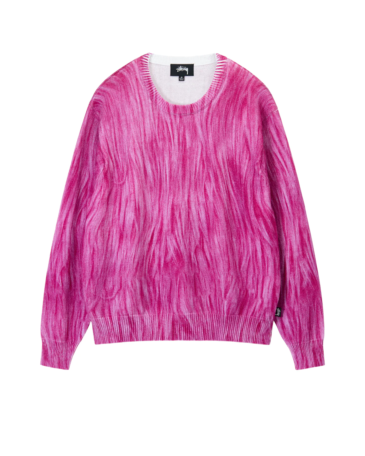 Printed Fur Sweater Pink