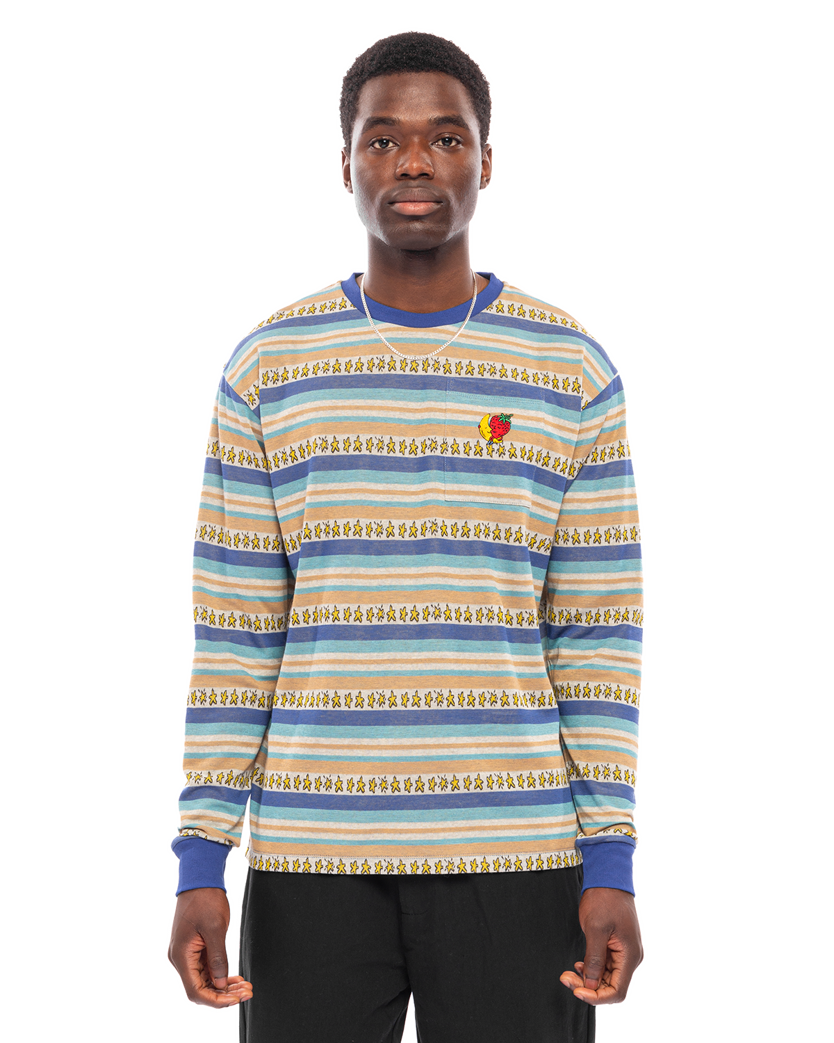 Jacquard Stars LS T-Shirt Knit Multicolor