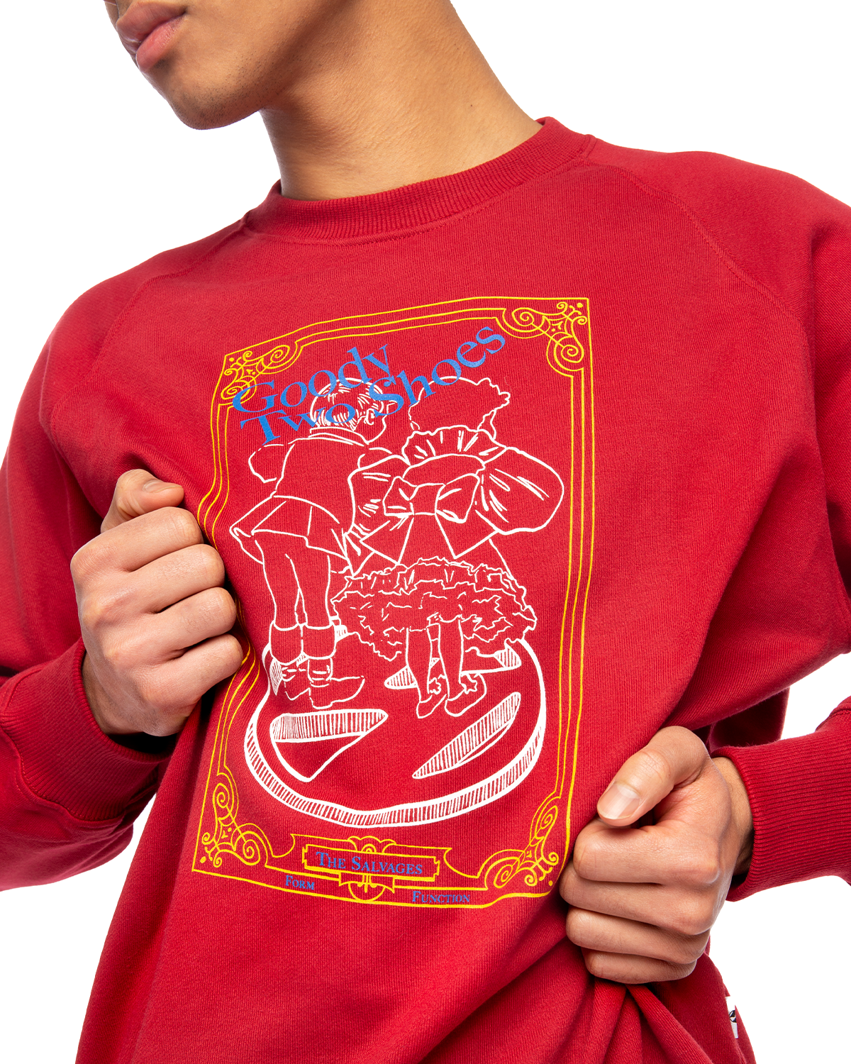 Goody Two Shoes Crewneck Sweater Red